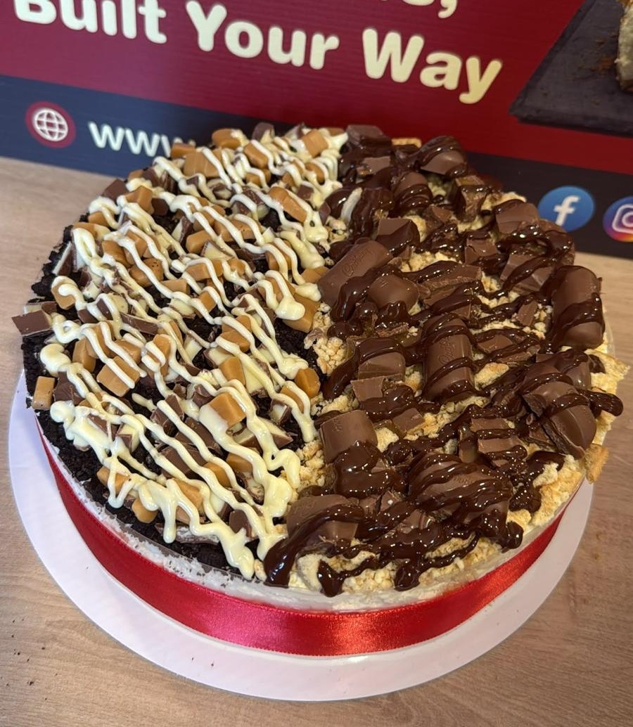 Oreo and Biscoff Split Cheesecake